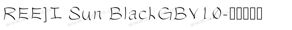 REE]I Sun BlackGBV1.0字体转换